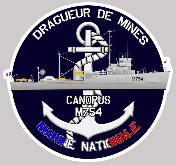 Marine - Dragueur côtier ARCTURUS Artus Bertrand dos toilé Marine - Dragueur côtier ARCTURUS Artus Bertrand dos toilé