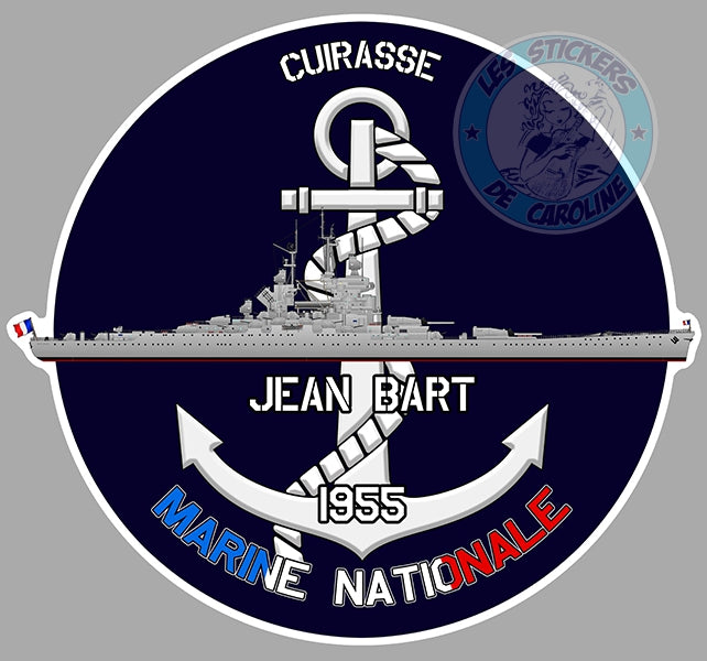 CUIRASSE JEAN BART 1955 JA084 Les stickers de Caroline