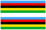 2 X ARC EN CIEL VELO VL003