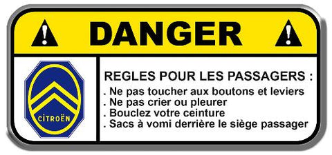 DANGER CITROEN CZ059