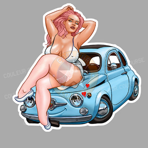 PIN-UP FIAT 500 FB044