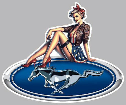 PIN UP MUSTANG MZ043