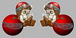 2 X TRIUMPH SKULL TA054