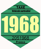 VIGNETTE FISCALE 1968 VZ068