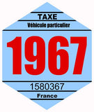 VIGNETTE FISCALE 1968 VZ068