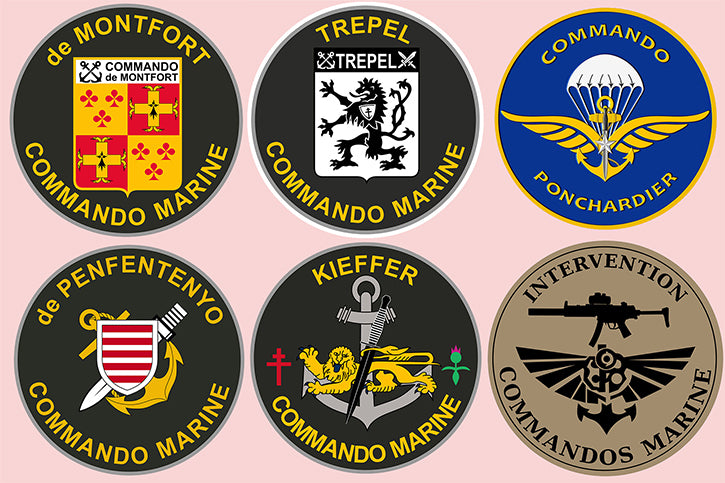 Copiado Comando Sticker LOT 6 COMANDO MARINE – Les stickers de Caroline