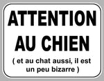 ATTENTION CHIEN MECHANT AA170