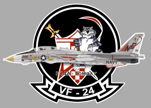 Vf Plus Sticker SQUADRON VF 24 AV043 – Les stickers de Caroline