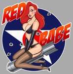 PINUP BOMB RED BABE PC246