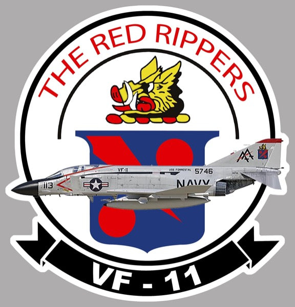 Vf Plus Sticker THE RED RIPPERS VF-11 VZ045 – Les stickers de Caroline